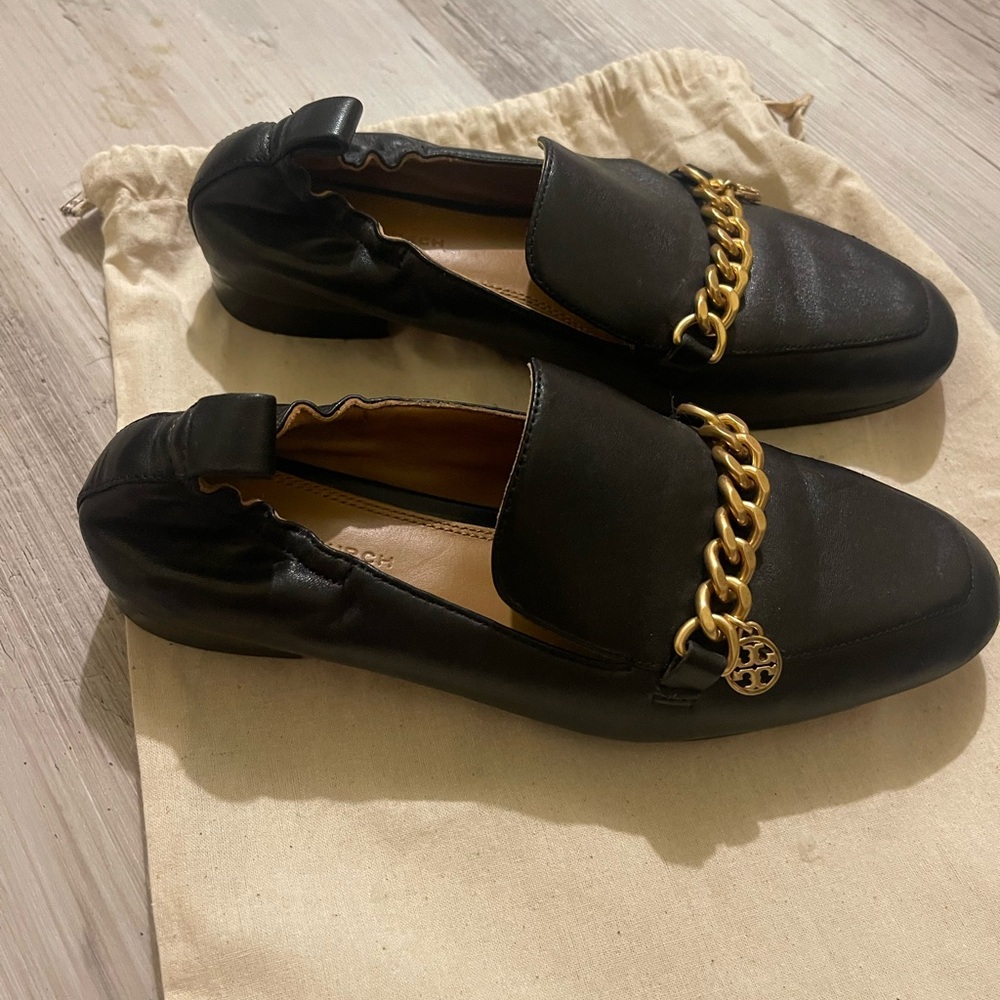 Tory Burch Black Flats